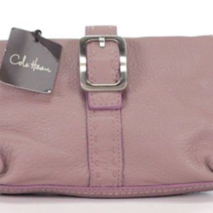 Pink Leather Cole Haan Wristlet